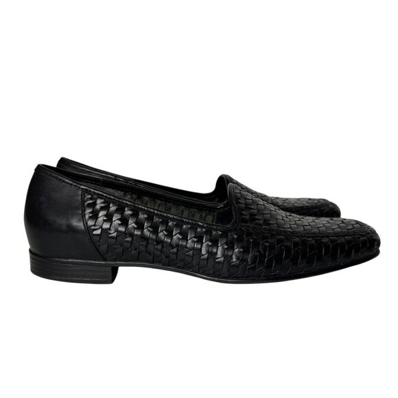 Naturalizer Sammy Black Woven Leather Slip-On Flats Loafers Women's Size 8N - Picture 6 of 16